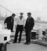 Burkhard Strehlke, Jürgen Kurth und Norbert Müller 1962 auf der Gorch Fock